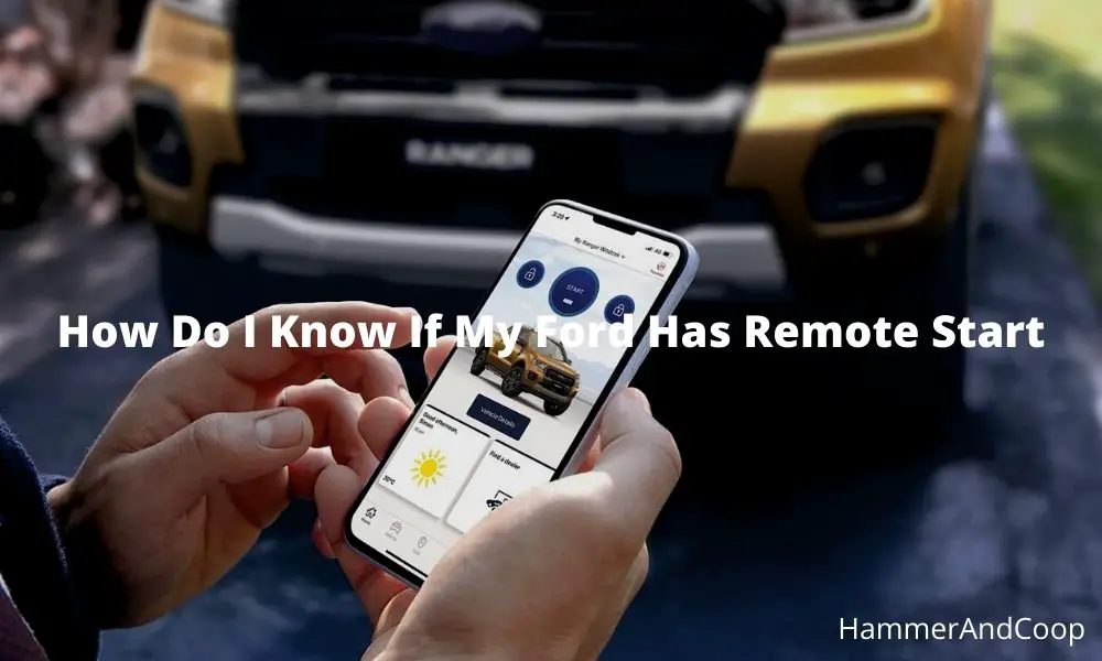 how do i know if my ford has remote start